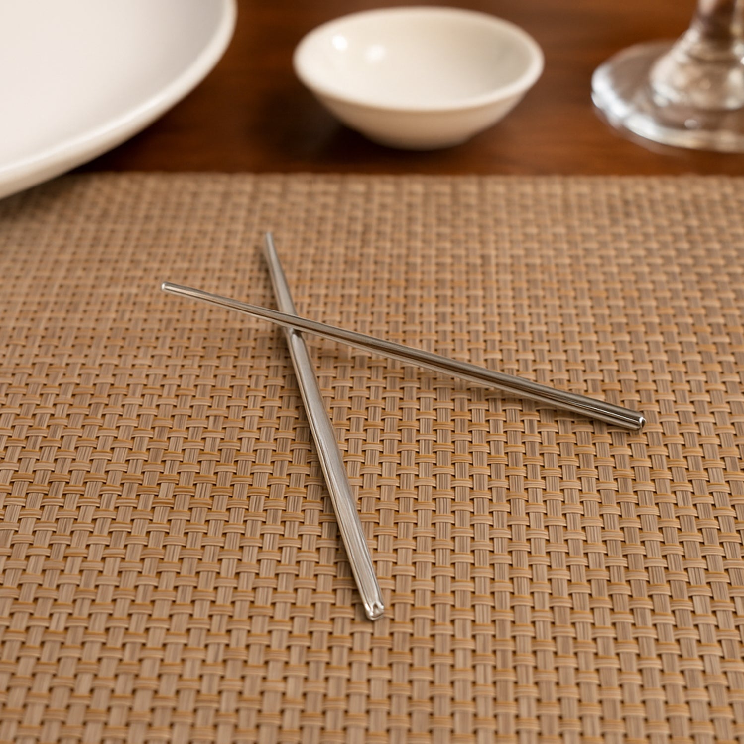 Premium Stainless Steel Reusable Chopsticks (2 Pc)