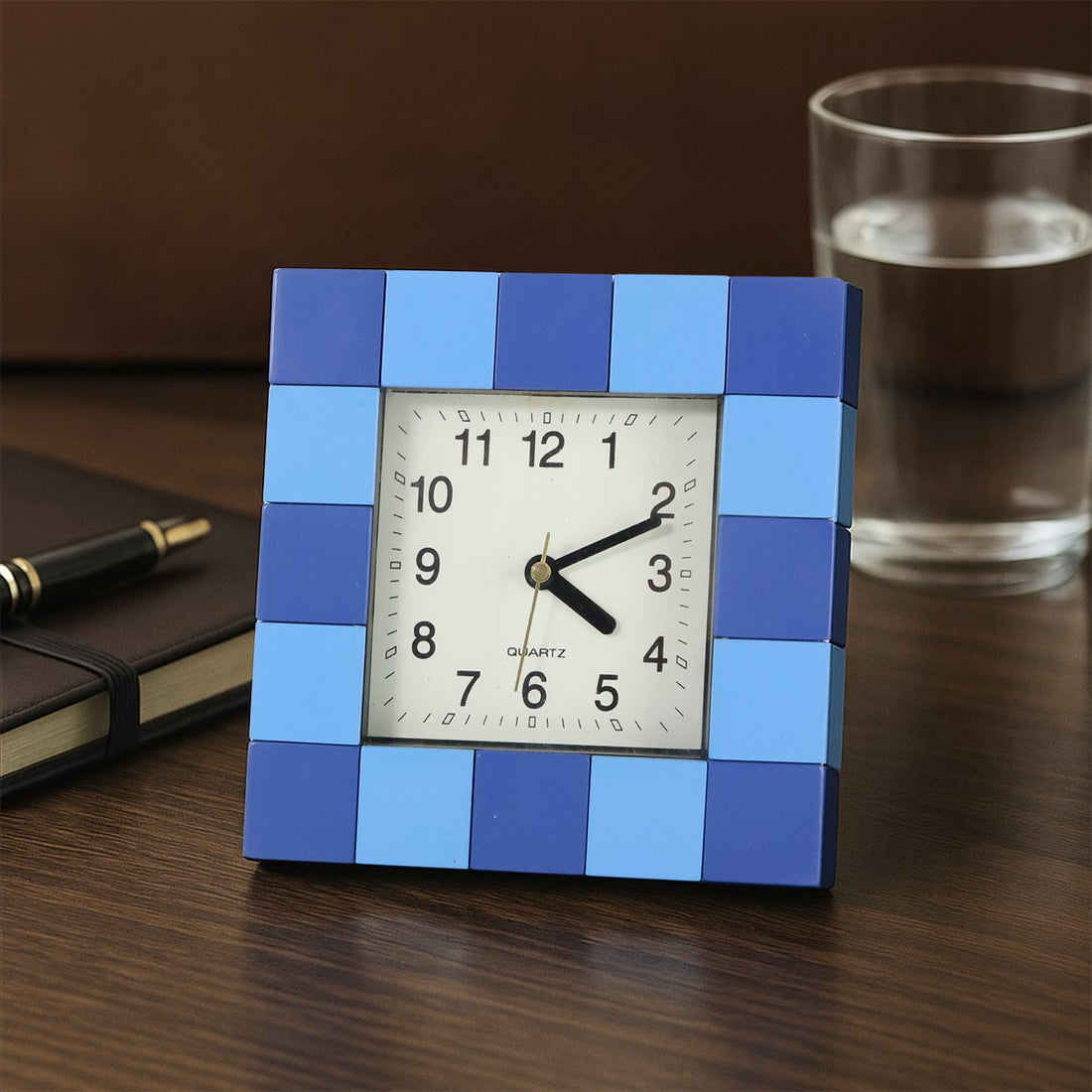 Square Quartz Table Clock - (1 Pc)