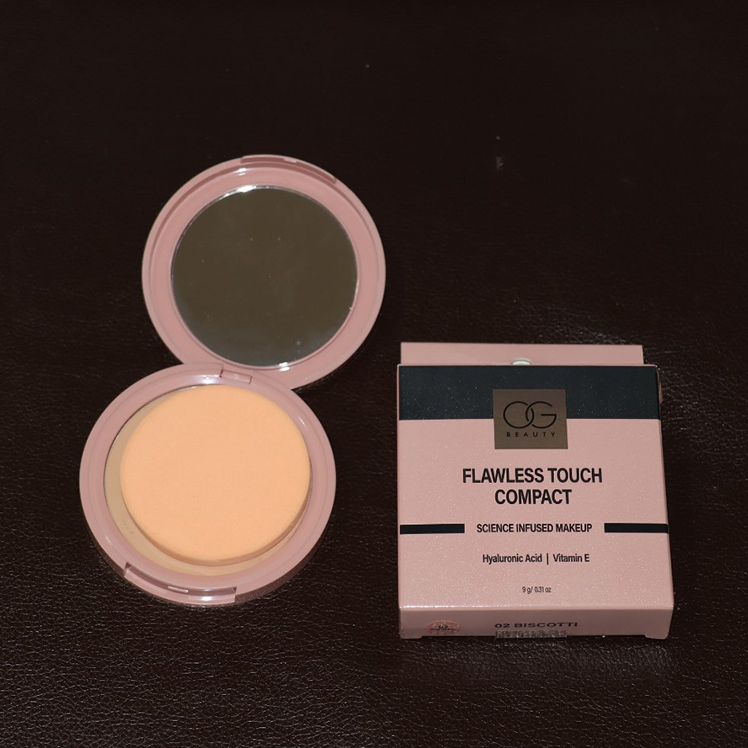 OG Beauty Biscotti Flawless Touch Compact Powder (9 GM / 1 Pc)