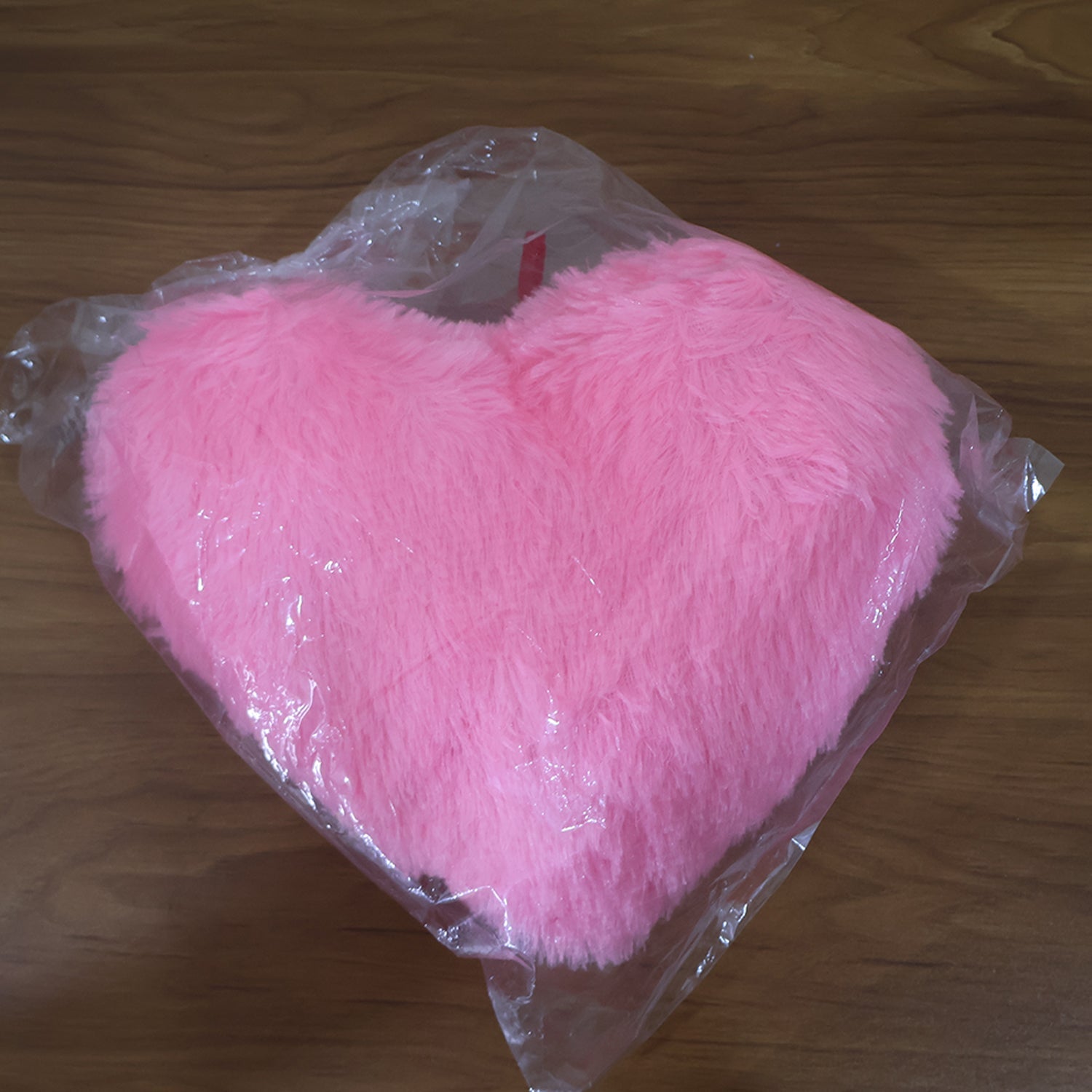 Soft Plush Heart Shape Cushion with "I Love You" (1 Pc)