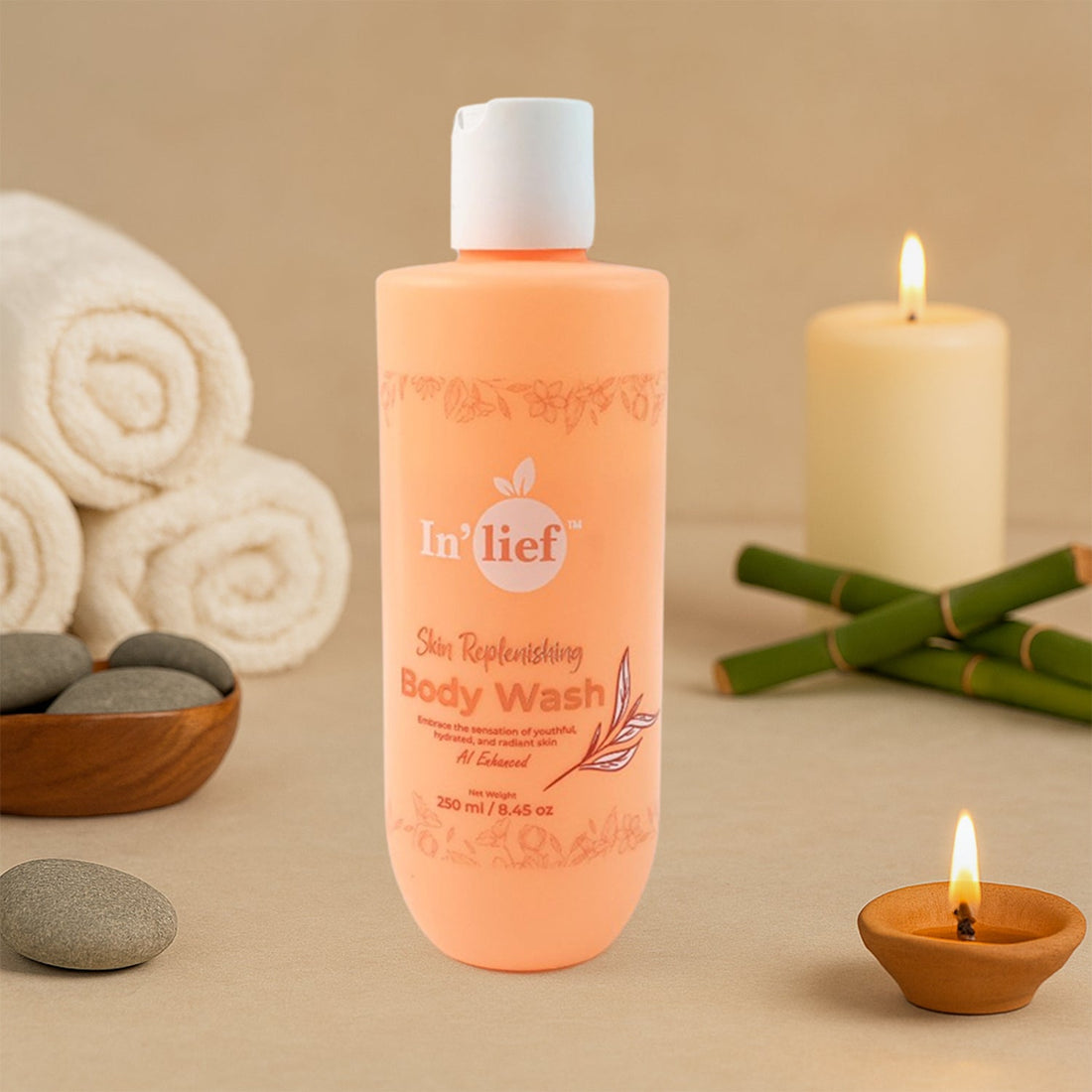 In'lief Nourishing & Hydrating Skin Replenishing Body Wash (250 ml)