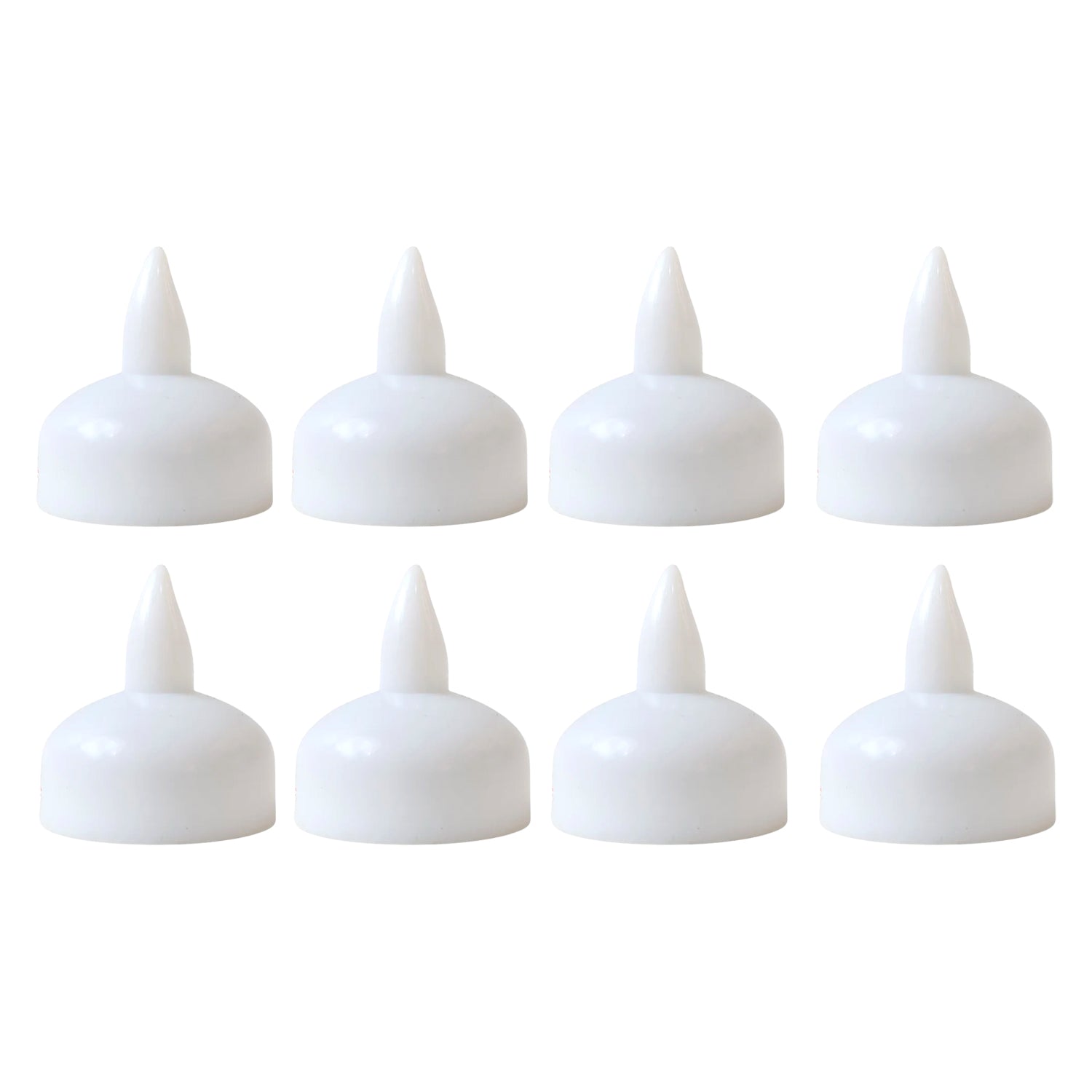Round LED Flameless Tealight Candles - (8 Pc)