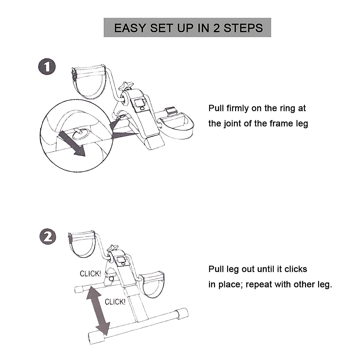 Mini Fitness Pedal Cycle Bike Gym Machine for Exerciser