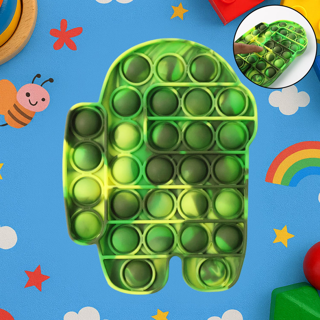 Premium Astronaut Silicone Pop It Fidget Toy (1 Pc)