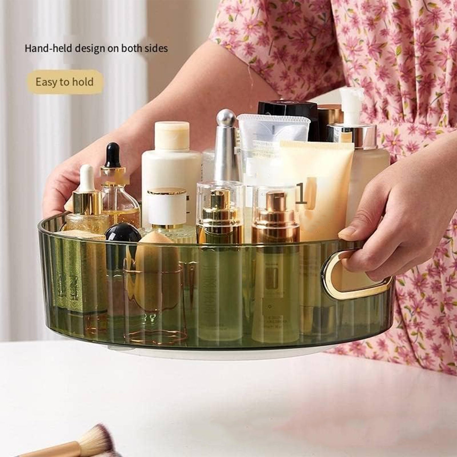 360° Rotating Multipurpose Storage Rack with Handles (1 Pc)