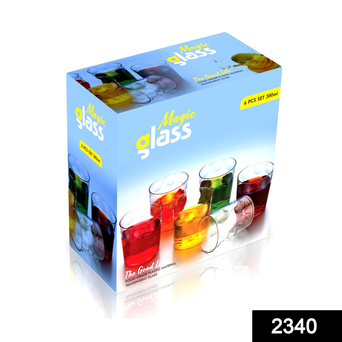 Unbreakable plastic glasses set of 6