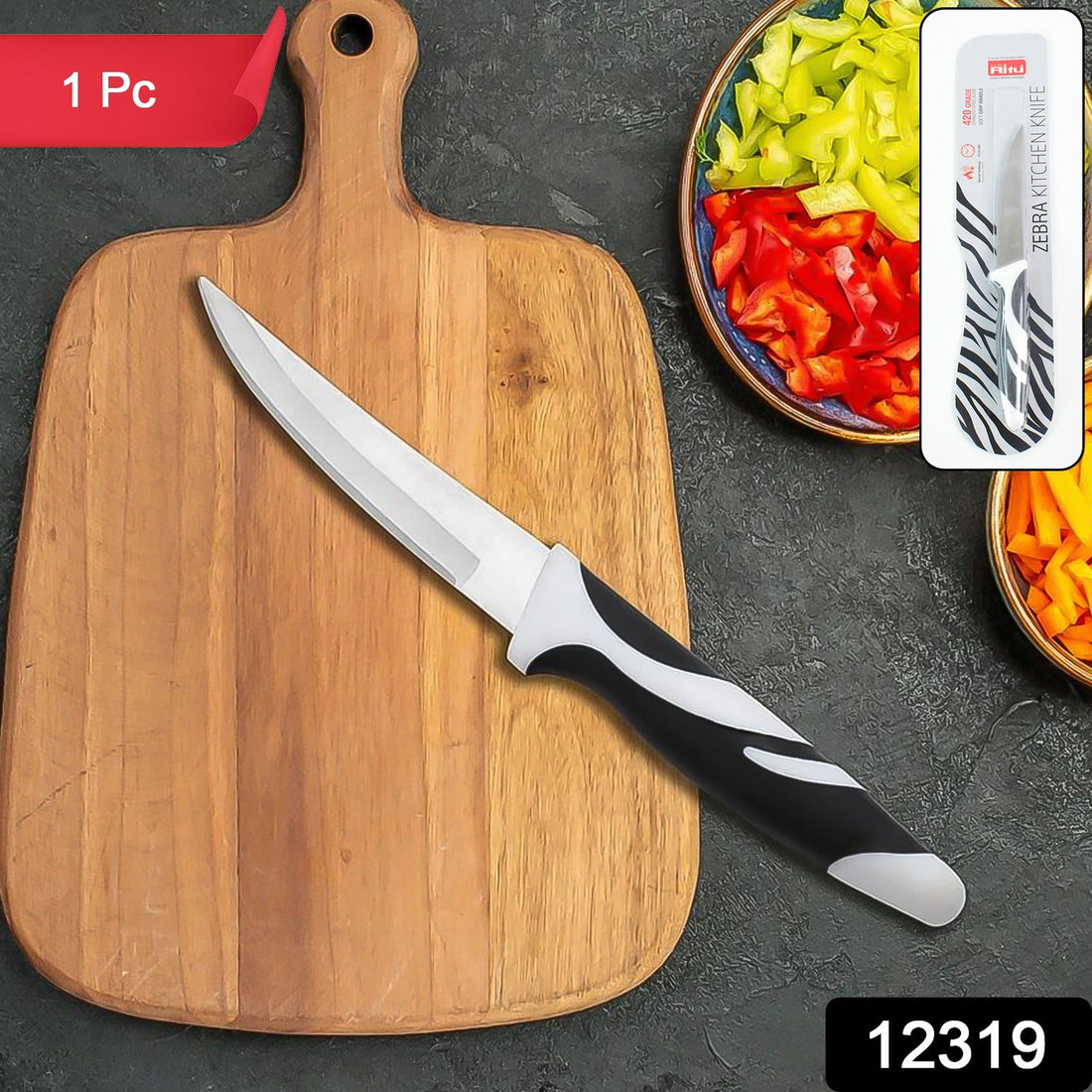 Ritu Zebra Kitchen Knife