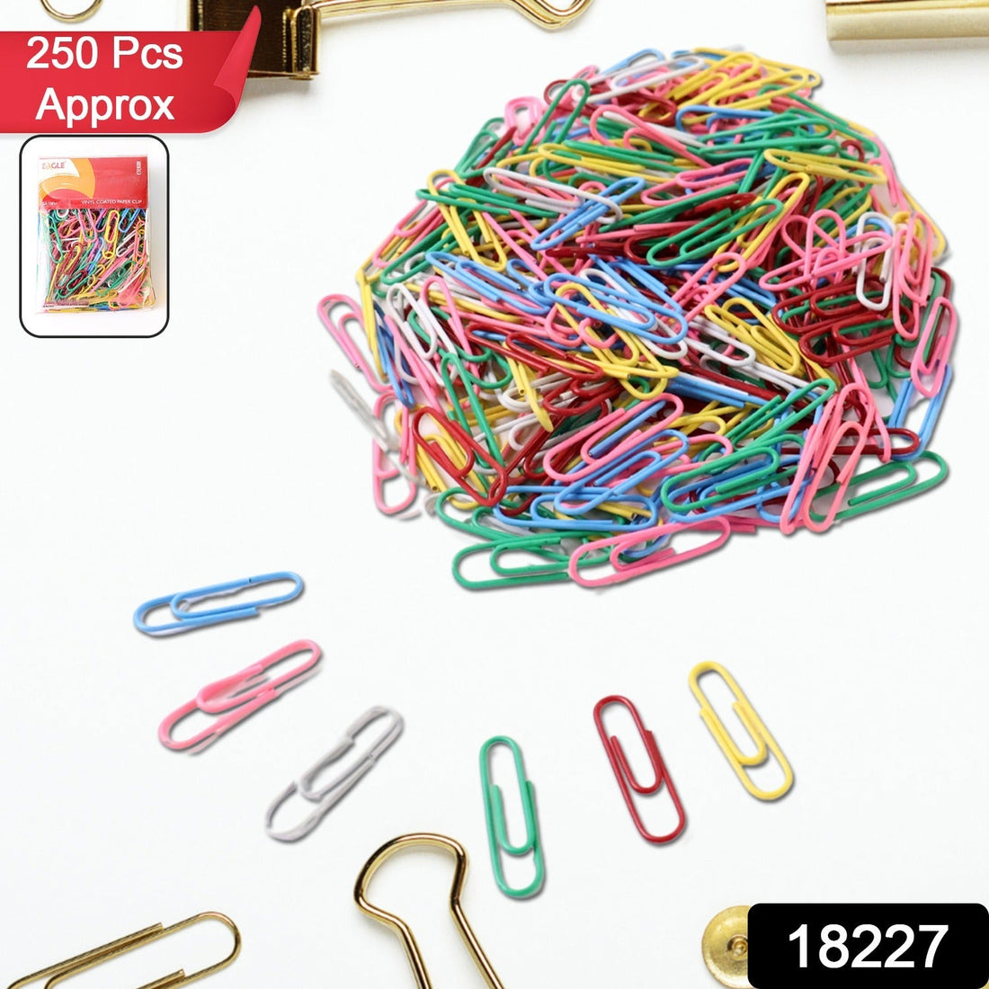 Multicolor-Coated Paper Clips 