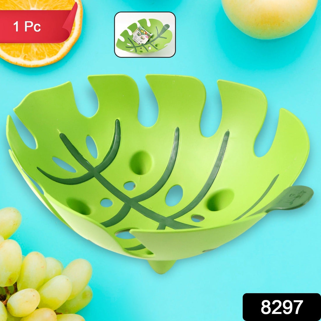 Leaf-Shaped Plastic Fruit Basket