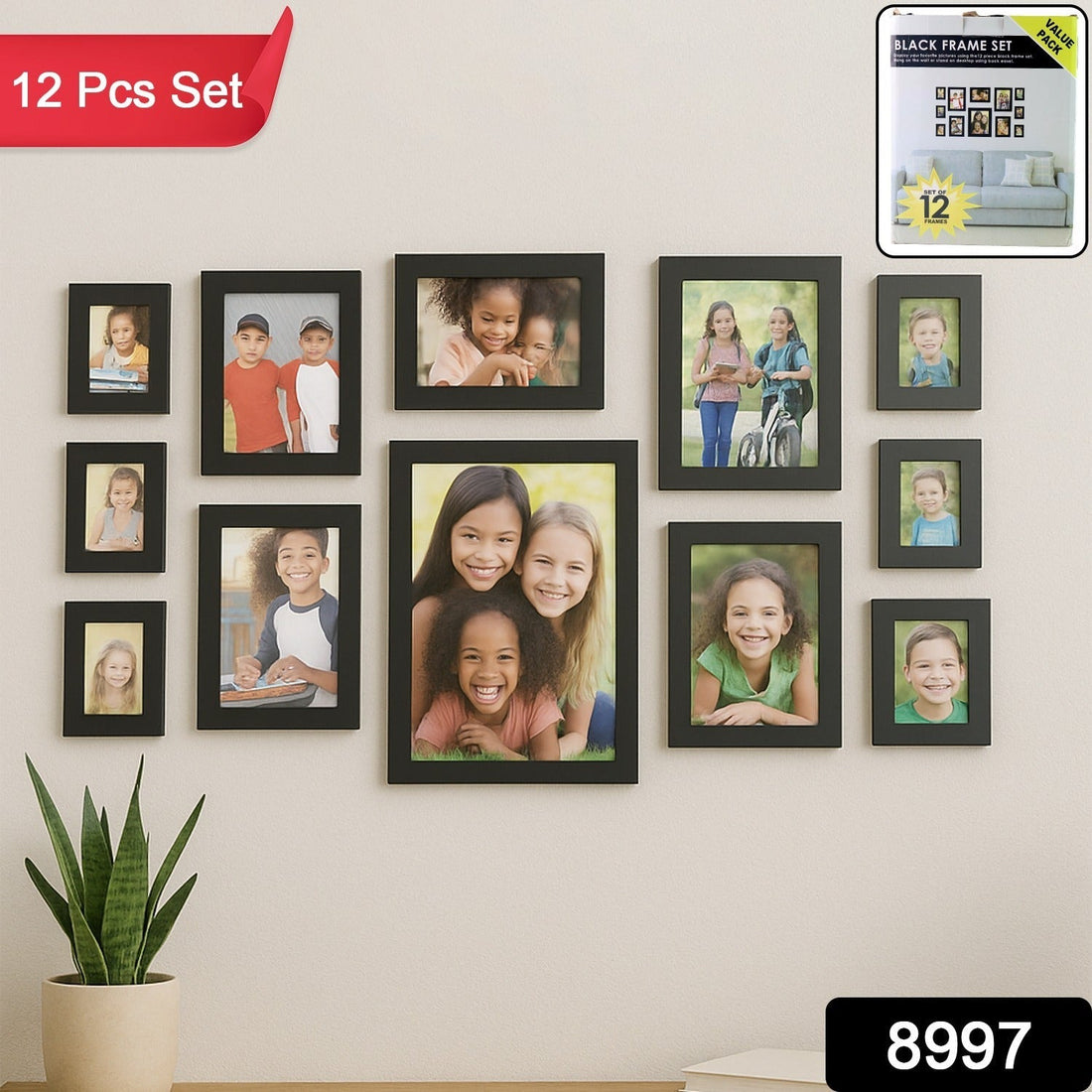 Wall Crest 12-Piece Photo Frame Collection