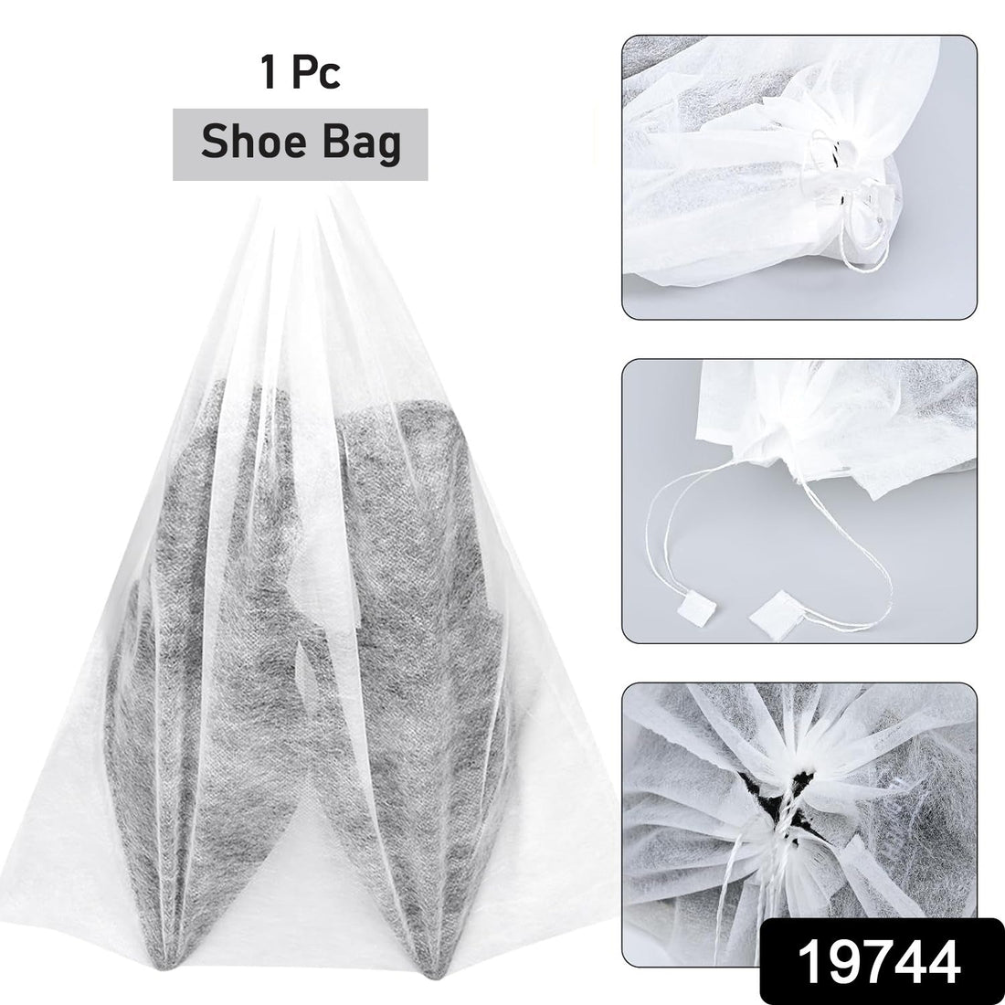 Non-Woven Drawstring Shoe Storage Bag (48 x 31 cm / 1 Pc)