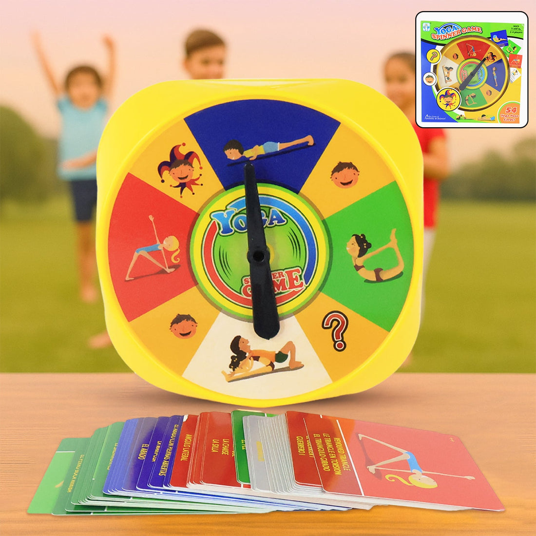 Yoga Spinner Game for Kids and Adults Set