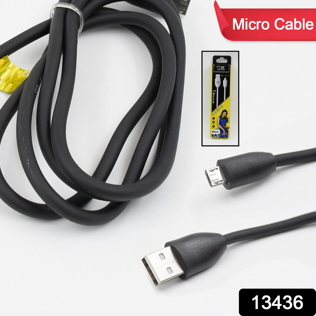 JK 2A Fast Charging for android, Tough Long Micro Cable (1 Pc)