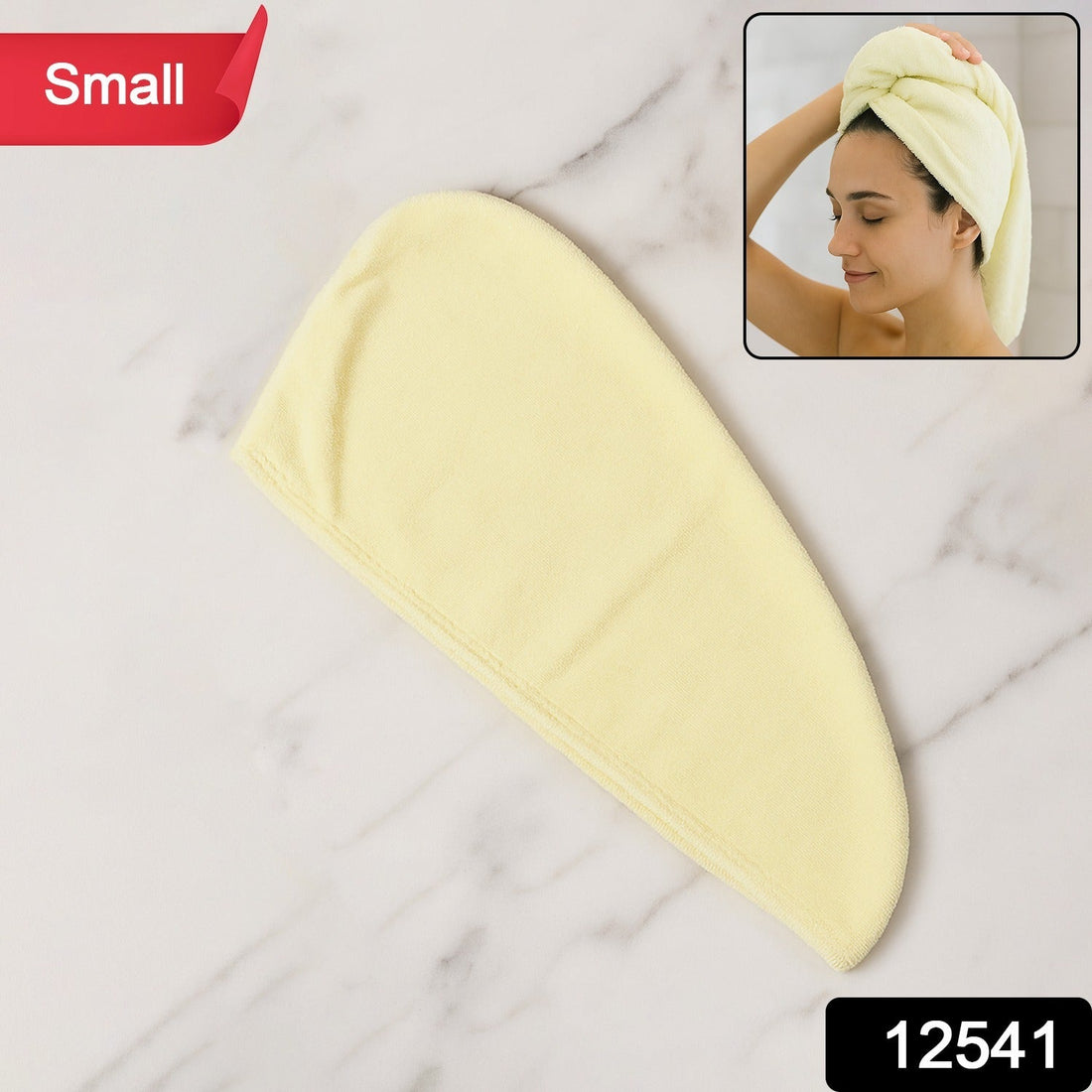 Hair Drying Towel Wrap Cap for Women (Small / 1 Pc)