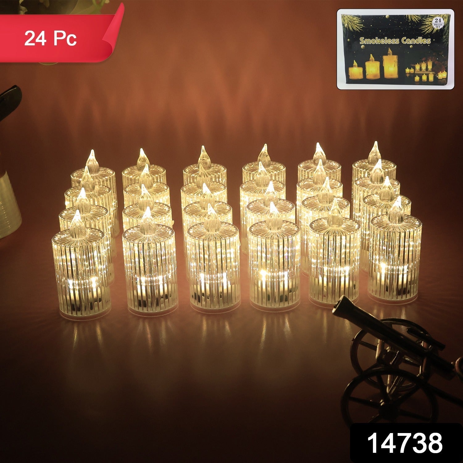 24 LED Decorative Candles