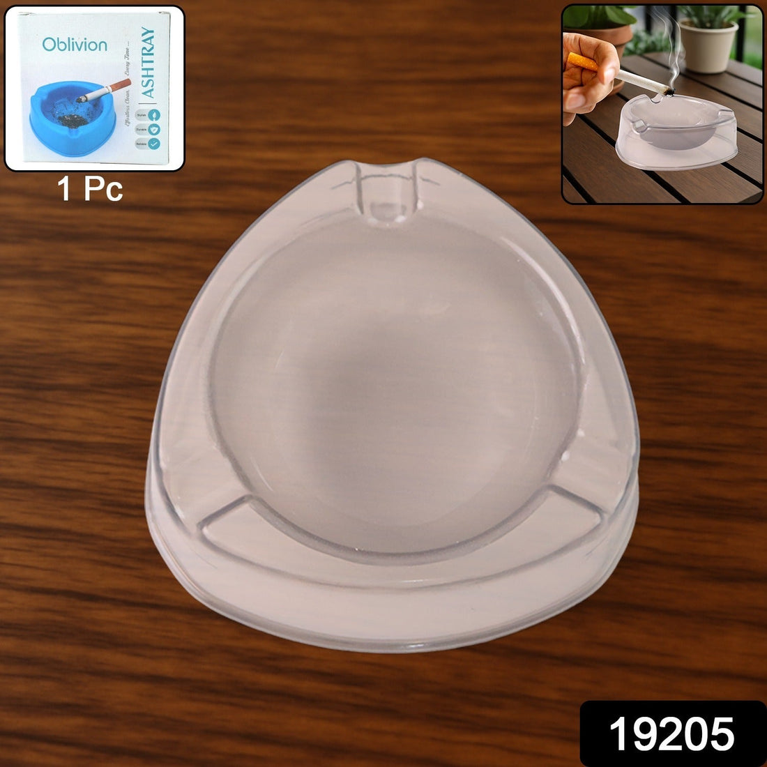 Oblivion Heavy-Duty Plastic Ashtray