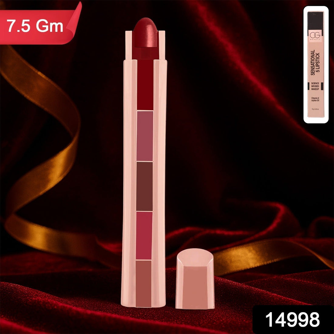 OG Beauty 5-in1 Sensational Lipstick (7.5 GM)