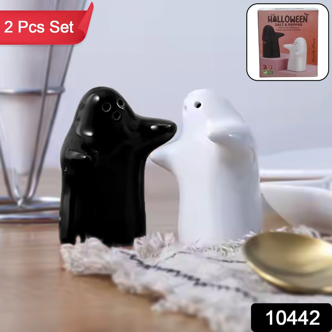 Ceramic Salt and Pepper Seasoning and Spice Shakers Cute