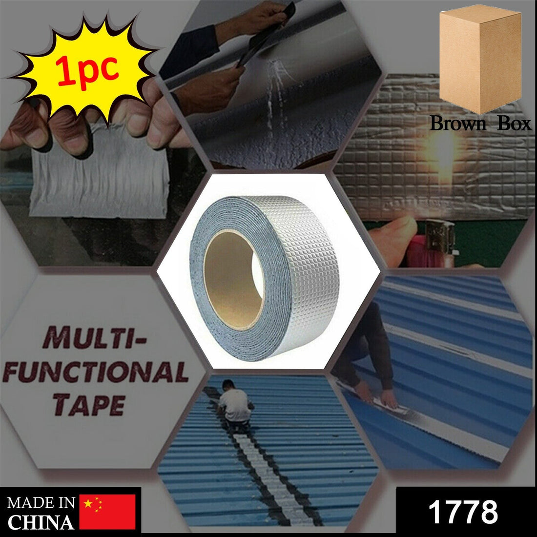 High temp-resistant foil duct tape for insulation