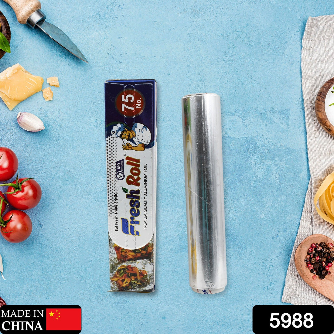 Heavy-duty non-stick aluminum foil roll for baking