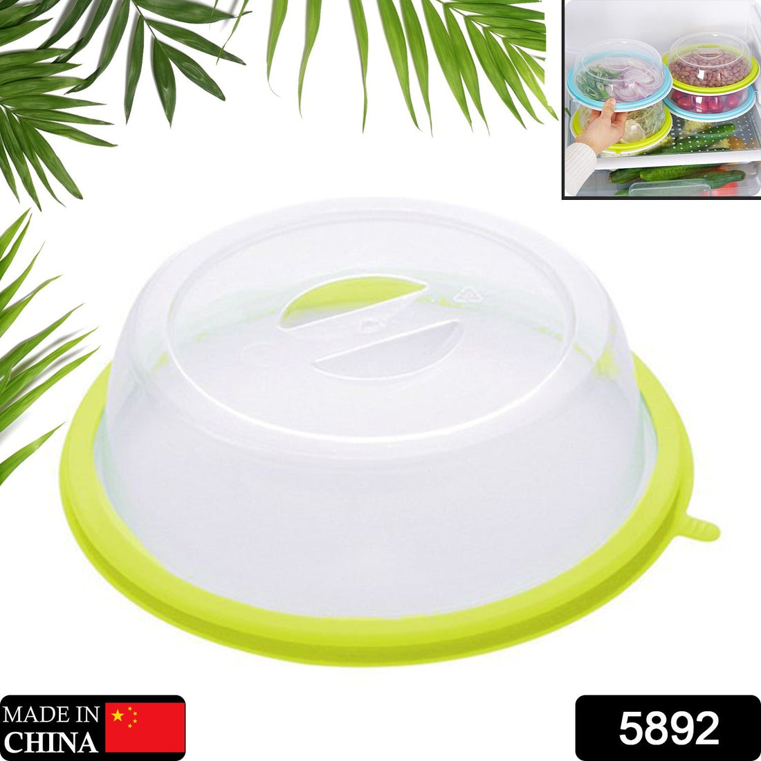 Sturdy microwave plate cover with air-tight feature, splatter guard.