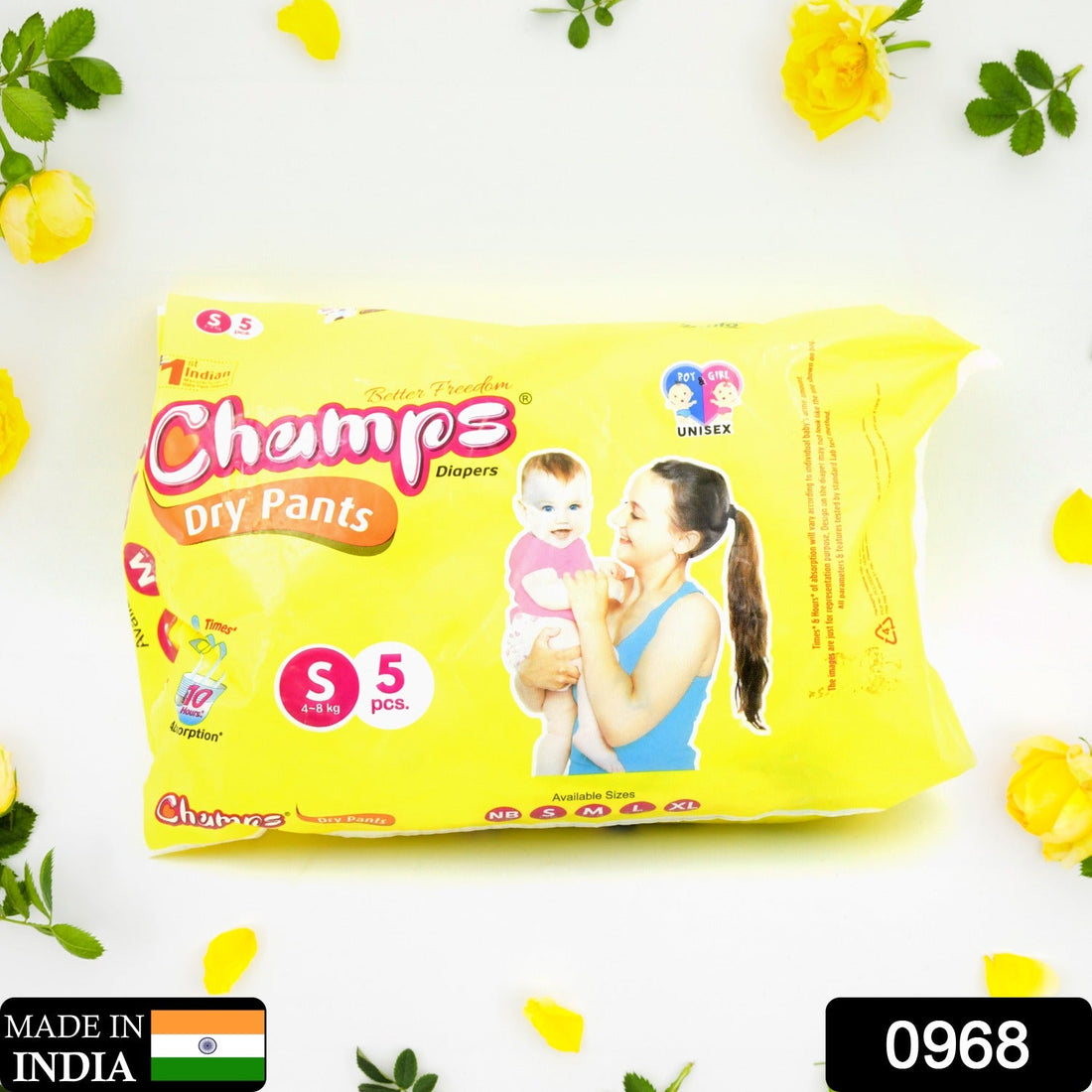 Small travel-friendly diaper pants with leakproof design for easy packing.