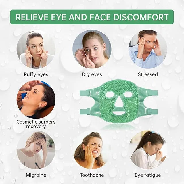 Cold Face Eye Mask, Ice Pack Reduce Face Puff, Dark Circles
