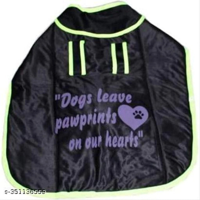 Fabric Premium Winter Coat for Dog (Black, 22 inches)