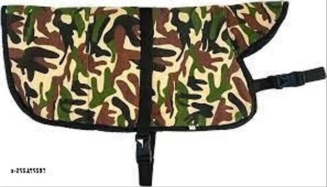 Fabric Winter Army Print Coat for Dog (Multicolor, 28 inches)
