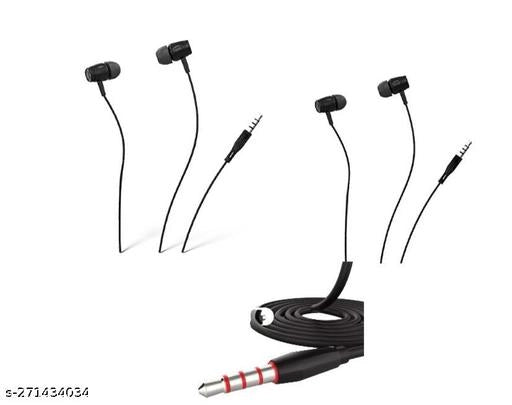 Wired Earphones (Black)
