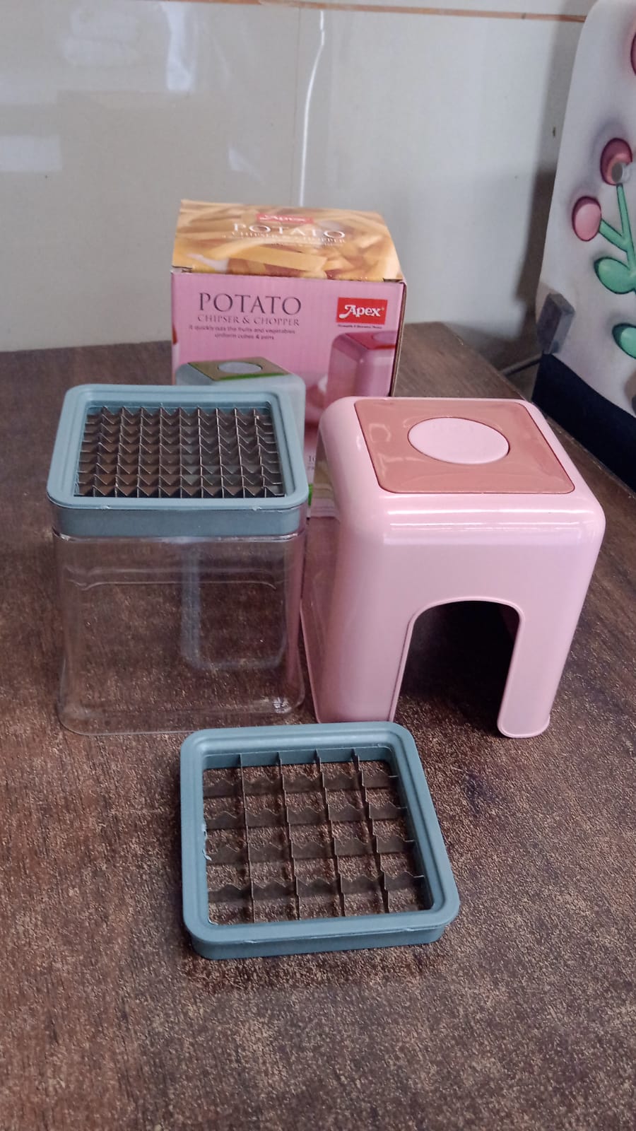 Apex Heavy Duty Potato Chipser & Vegetable Chopper with Dual Blade Set