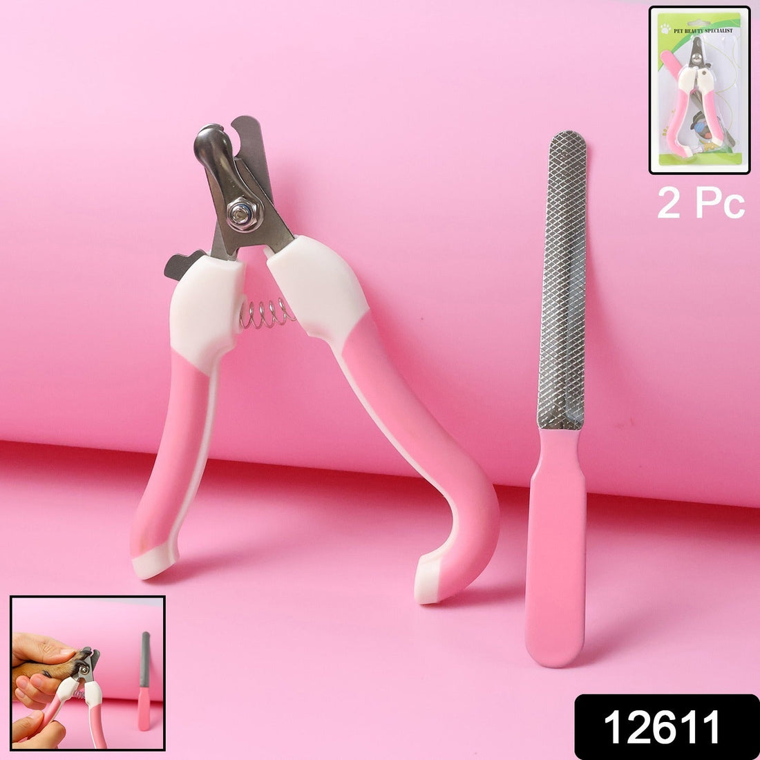 Pet Nail Clipper and File Set (2 Pc)