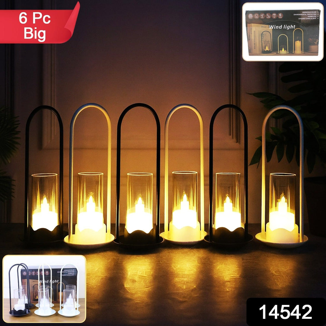 Big Wind Light Style Decorative Flameless LED Candles (6 Pc)