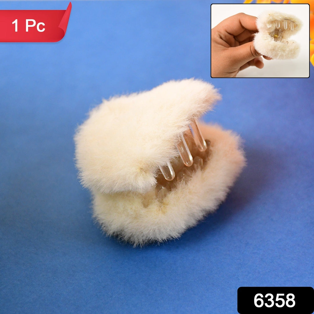 Glam Fluff Claw Clip