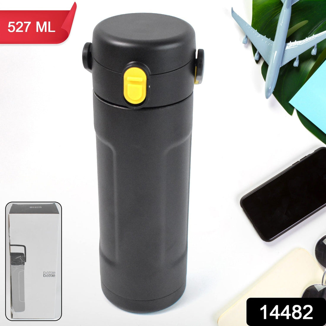 Insulated Water Bottle - Vacuum Sealed, Leak Proof, BPA Free - Perfect for Hot & Cold Beverages