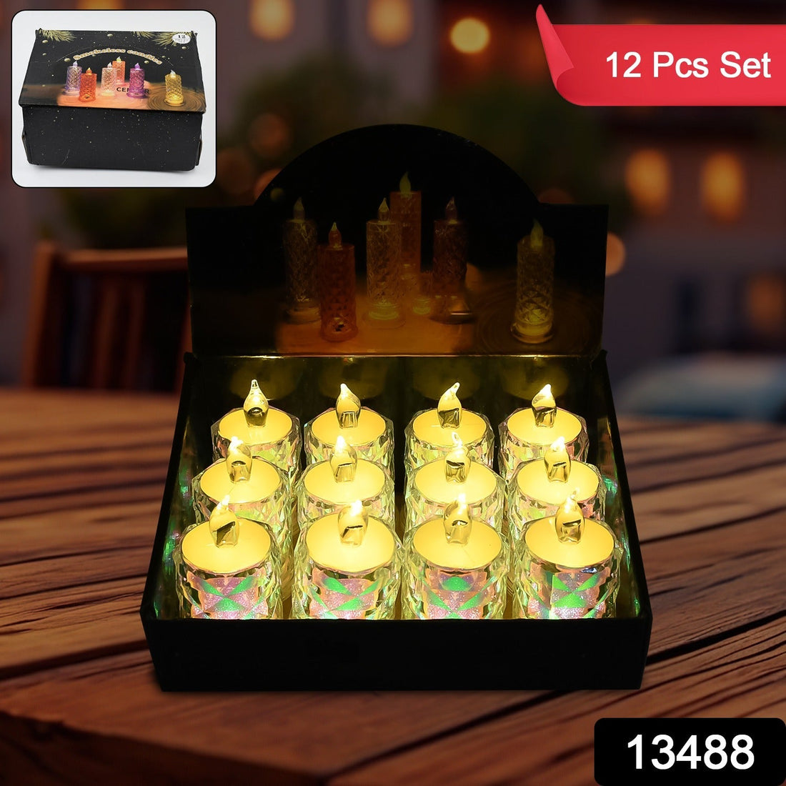 Festive Lighting for Any Occasion: 12 Pack LED Tealight Candles, Diwali