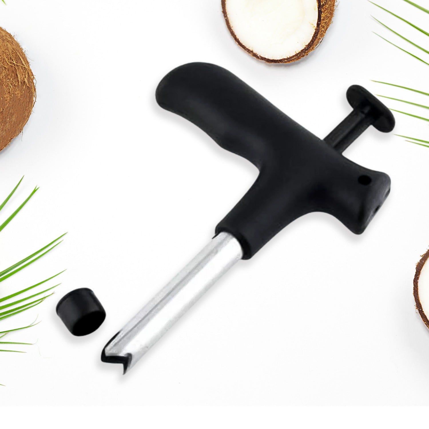Premium Quality Stainless Steel Coconut Opener Tool / Driller with Comfortable Grip