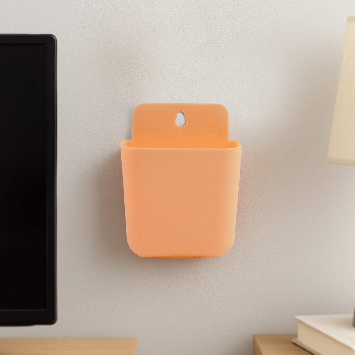 Multi Purpose Wall Mounted Plastic Storage Pocket (1 Pc)